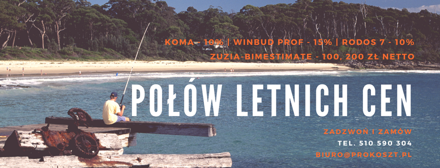 Programy do kosztorysowania sierpniowe promocje 